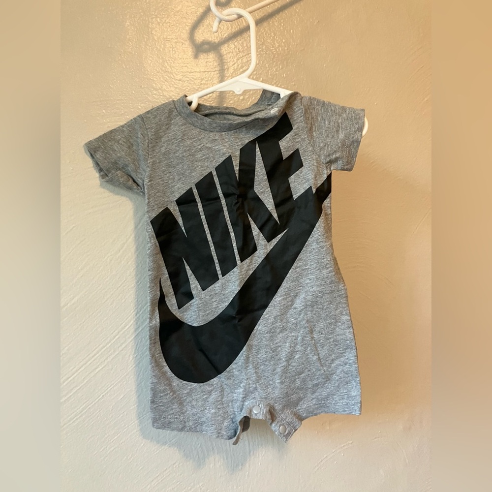 Nike Heather Gray Baby Romper